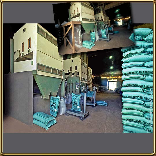 #industrial photo of seed bags 