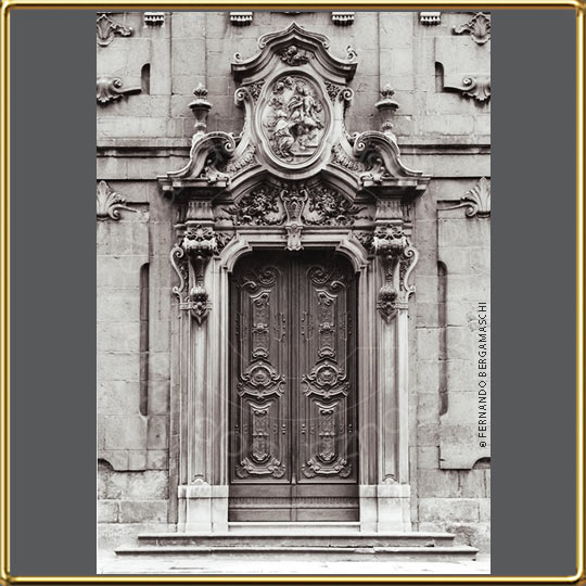 Carmo Church door in Rio de Janeiro