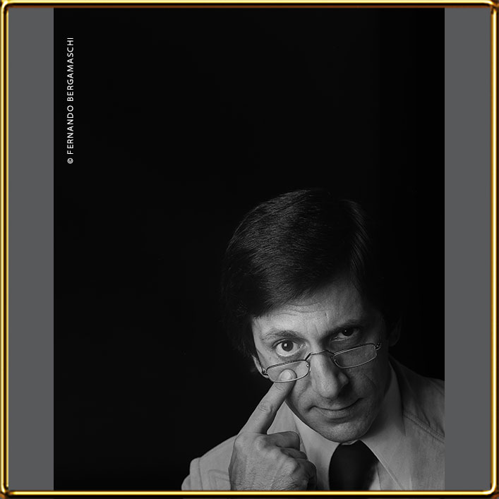 black and white portrait of Jose Amigo