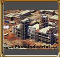 Industrial construction aerial photo in Rio de Janeiro, Brazil.