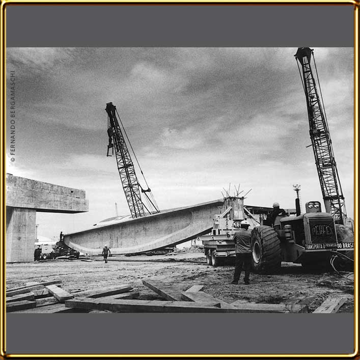 Industrial photography viaduct construction in Rio de Janeiro