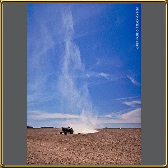 Tractor land work